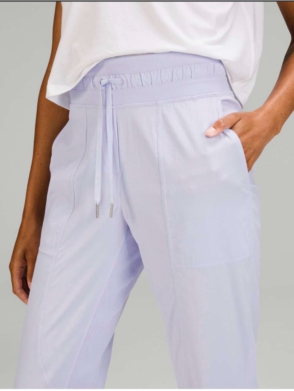 27. Lululemon Dance Studio Mid-Rise Crop 25"
Pastel Blue